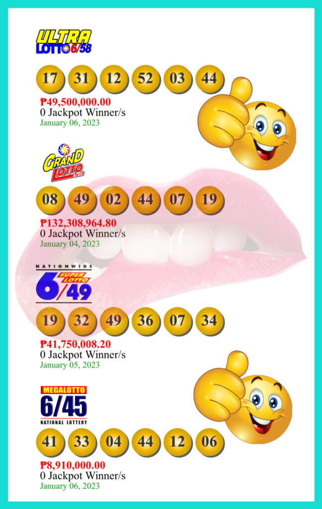 ultra lotto results January 06 2023