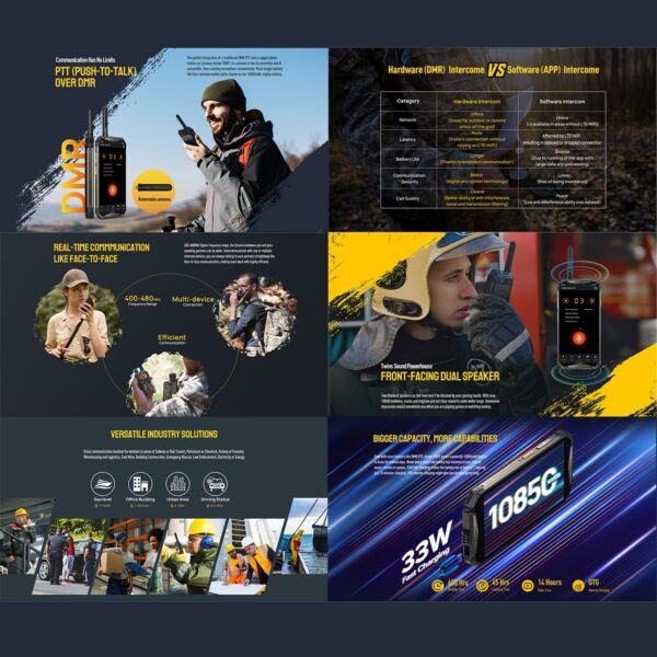 Ulefone Armor 20WT Mobile Walkie Talkie 256GB 10850mAh Android 12 4G smart Rugged phone - Image 2