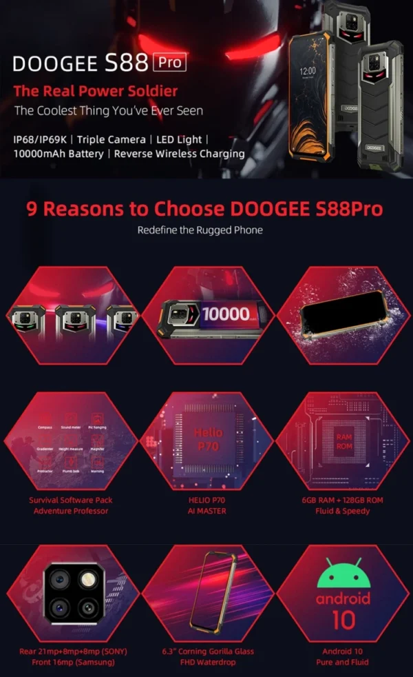DOOGEE S88 Pro Rugged Phone - Image 5