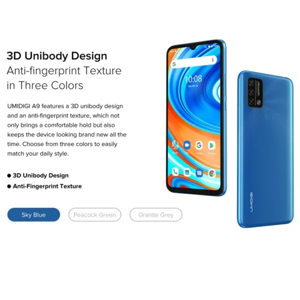 UMIDIGI A9 6.3 inch Triple Back Cameras - Image 3