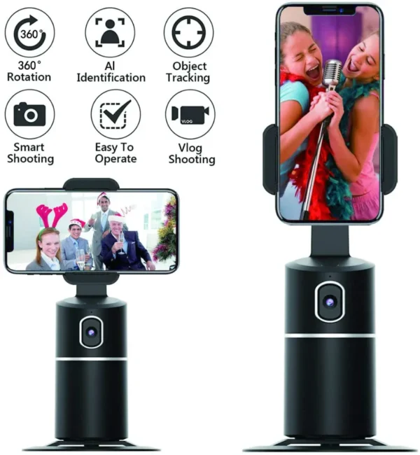 Not Need APP Live Video Vlog Selfie Stick Phone Auto Shooting Tracking Object 360 Rotation Mini Smartphone Tripod Stand - Image 4