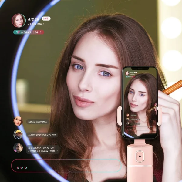 Not Need APP Live Video Vlog Selfie Stick Phone Auto Shooting Tracking Object 360 Rotation Mini Smartphone Tripod Stand - Image 3