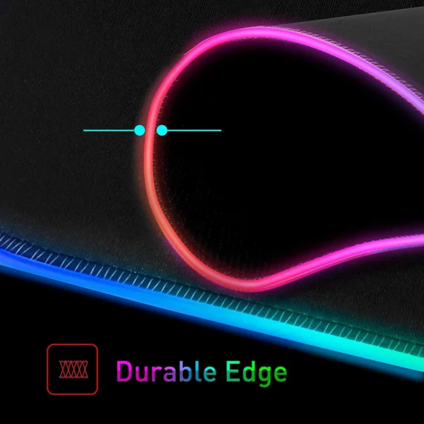 Custom Logo Printed Sublimation XL XXL Large Big Rubber RGB LED Black Anime Gaming Mouse Pad Mat For Gamer - Image 4