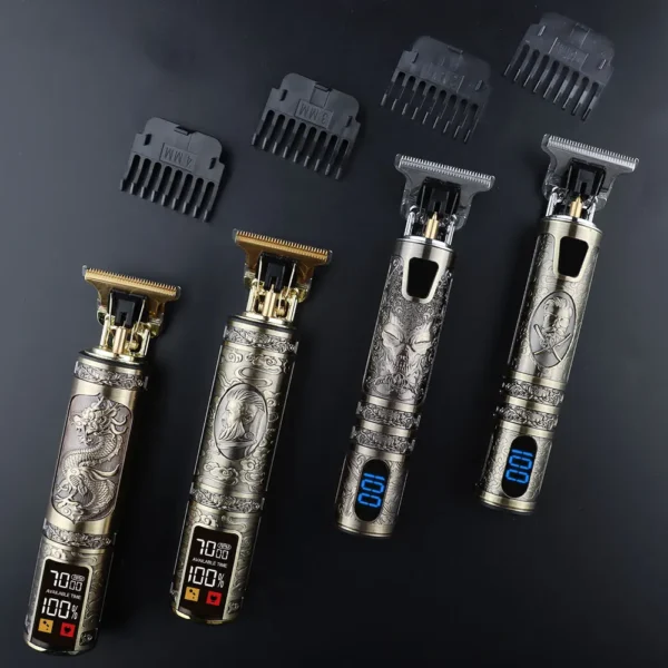 Electric Grooming Rechargeable Cordless Close Cutting 0mm Baldheaded Hair Clippers T-Blade Trimmer for Men Beard Shaver - Image 6