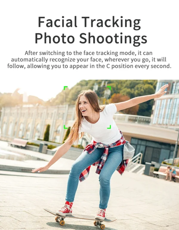 YTGEE Smart Object Face Tracking Phone Holder Selfie Robot Auto Cameraman Mobile Stand Video Recording Vlog Smart Shooting - Image 2