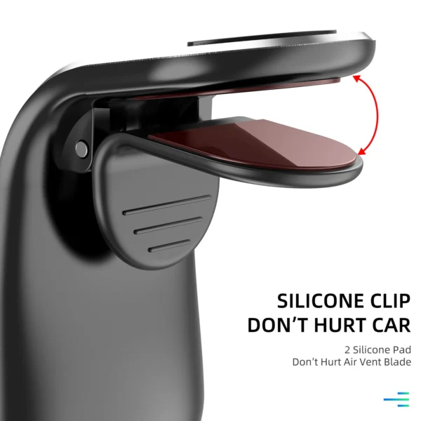 USLION Hot Selling Smartphone Holder 360 rotation L shape magnetic power air vent magnetic car mount mobile phone holder - Image 4