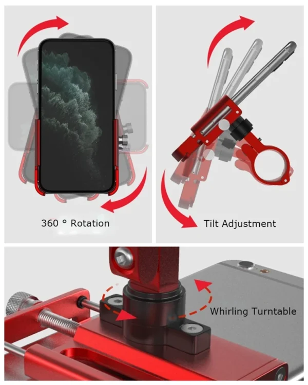 GUB P30 Outdoor Riding Fix Cellphone Record Photo Music Portable Suporte Celuar Motocicleta Motorcycle Mount - Image 3