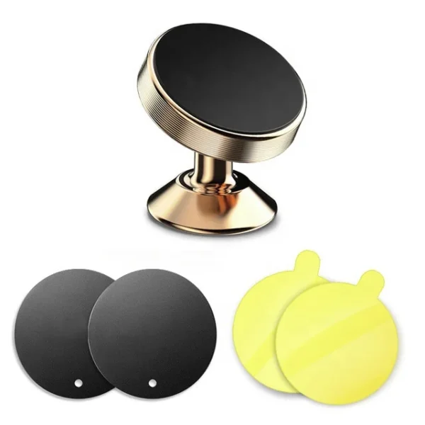 Universal 360 Degrees Rotate Magnetic Car Phone Holder Automobile Console Magnet Mount Mobile Phone Stand