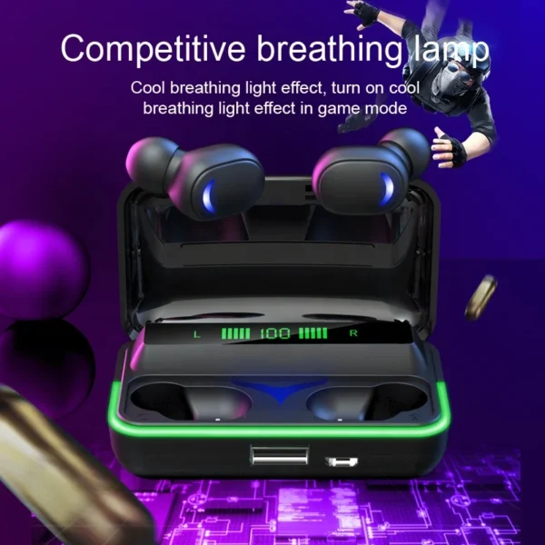 Cheap tws power bank kids silicone stereo earbuds ear phones private label handsfree truely wireless cheapest e10 small earbuds - Image 2