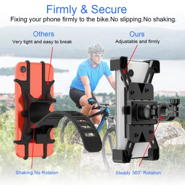 Free Sample Drop Shipping Universal Motorcycle Mobile Cell Phone Holder Mount for bike Motorbike Bike Phone Holder - Image 4
