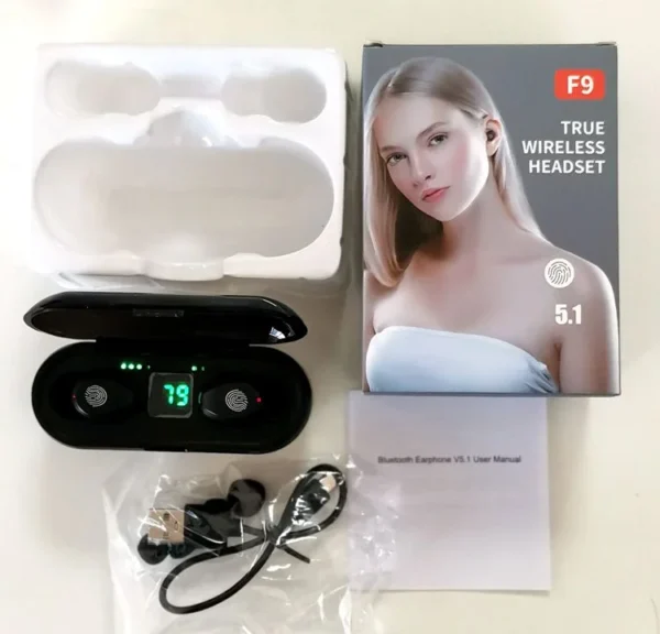 2021 Best Selling F9-11 Hifi Headset Wireless Earphone Earbuds Headphones Tws F9 - Image 5