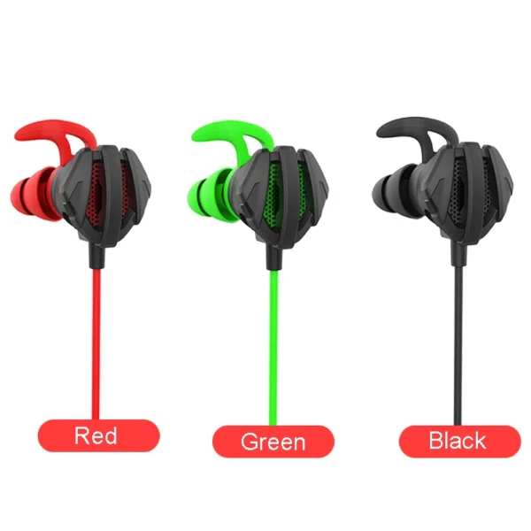 pc gaming In-Ear Earphone Jack 3.5 mm Wired Headset for PUBG Gamer Gaming Headphones Hi-Fi Earbuds With Microphone Detachable - Image 4