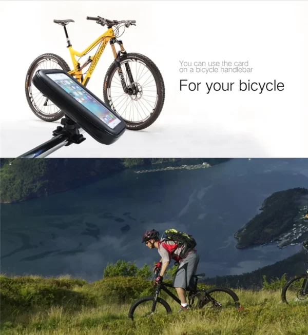 Best Selling Convenient Waterproof Phone Support Bike/Bicycle Mount Waterproof Holder And Case For Universal Smart Phone - Image 5