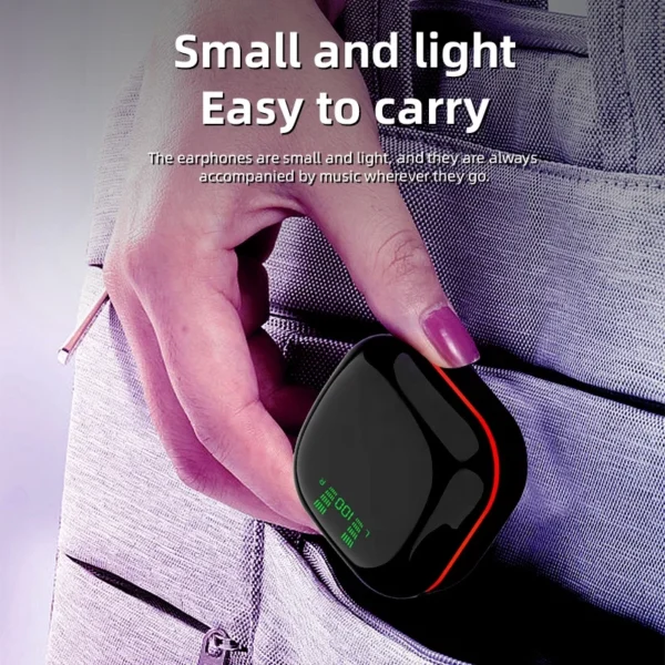 True wireless power bank s190 earbuds 2024 bass waterproof oem custom original cheap tws smart earbuds gaming headset headphones - Image 3