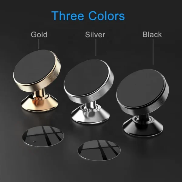 Universal 360 Degrees Rotate Magnetic Car Phone Holder Automobile Console Magnet Mount Mobile Phone Stand - Image 2