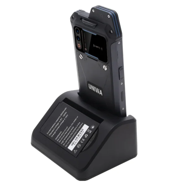 UNIWA W888 Android 11 64GB IP68 4G NFC Rugged phone with fingerprint charging dock for 5000mAh explosion proof mobile phone - Image 5