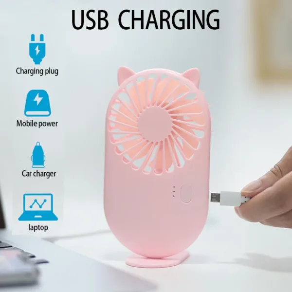 USB Electronic Foldable Mini Fan - Image 2
