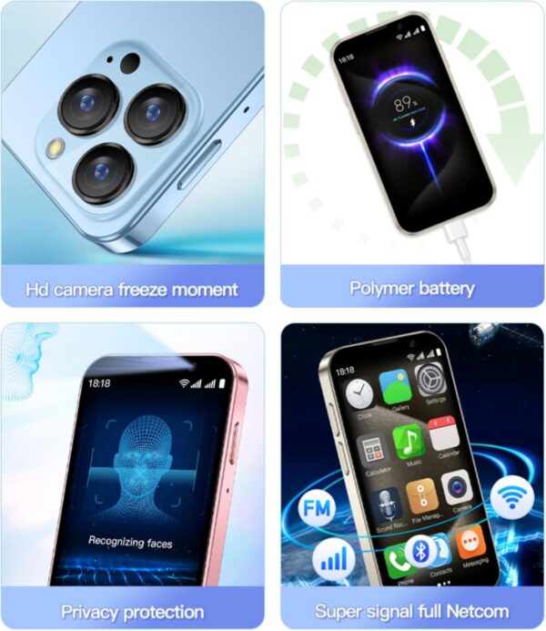 Mini Phone XS18Pro HD Quad Core Dual Sim Card - Image 6